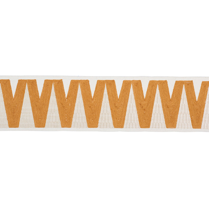 Schumacher Prado Tape Saffron Trim Sample 76061