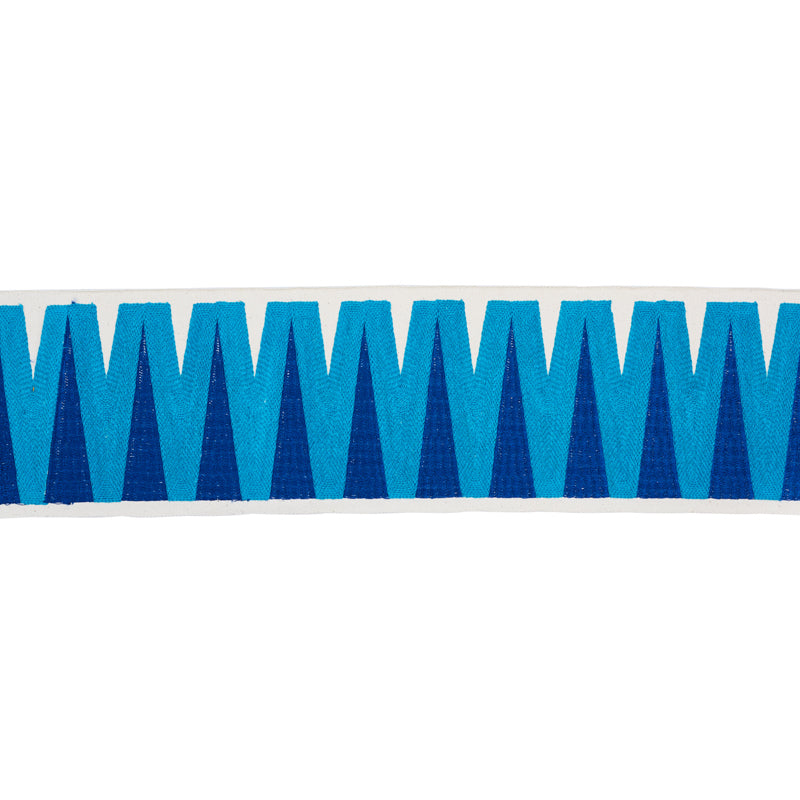 Schumacher Prado Tape Peacock Trim 76062