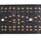 Schumacher Studded Leather Trim Black Trim Sample 76092