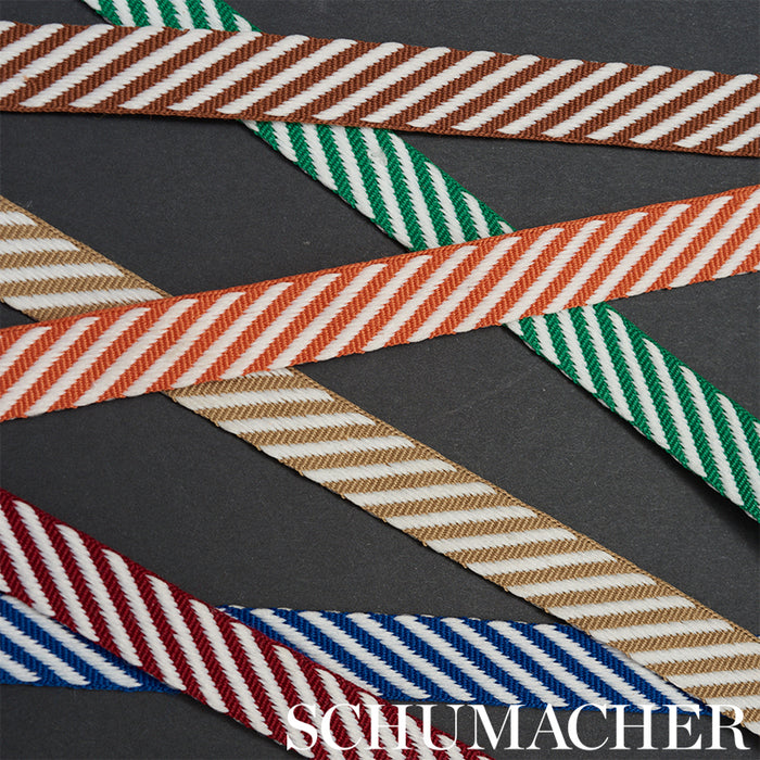 Schumacher Twill Tape Black Trim Sample 76100