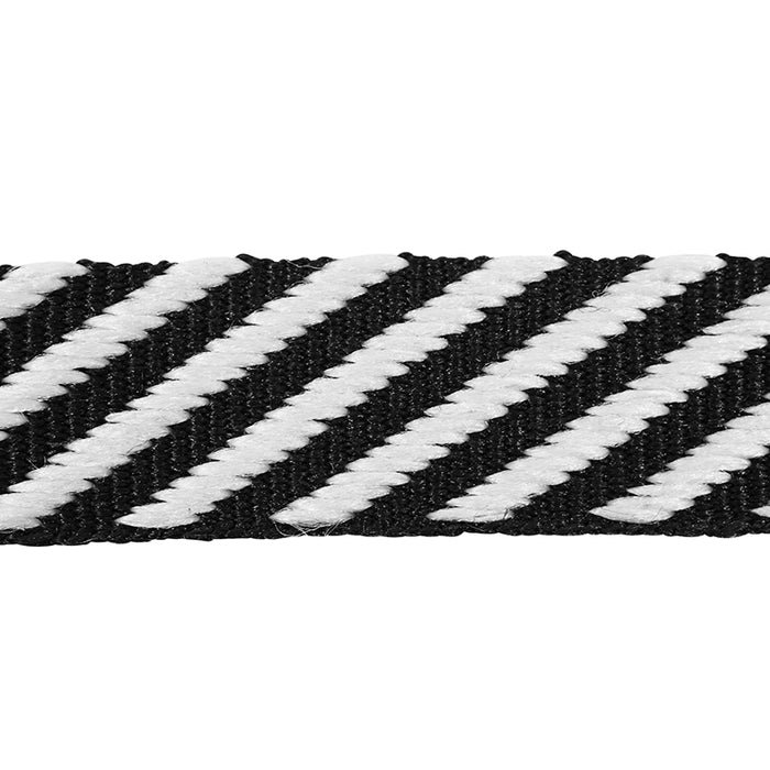 Schumacher Twill Tape Black Trim Sample 76100