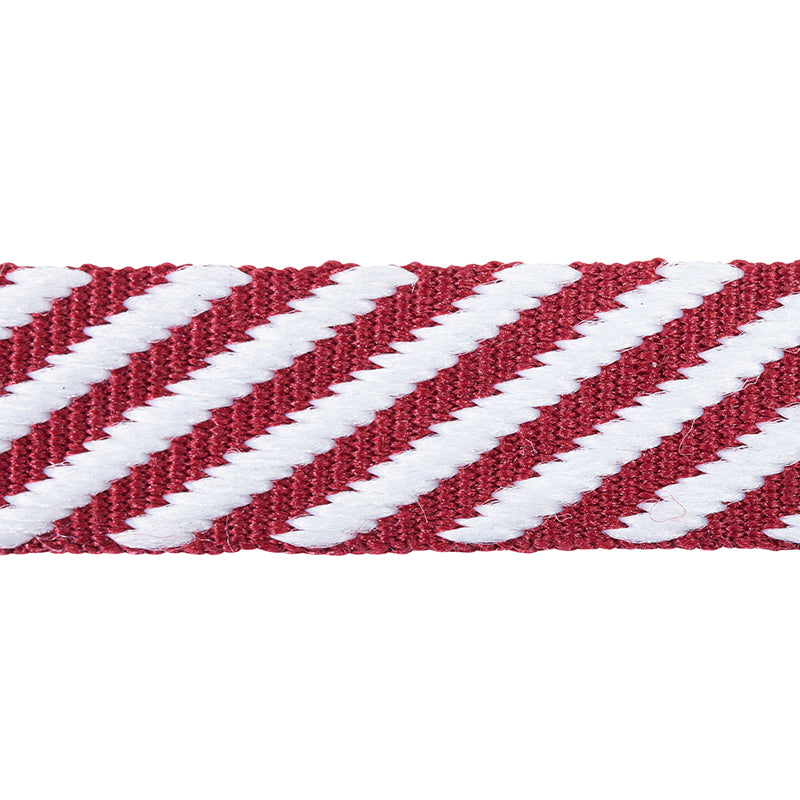 Schumacher Twill Tape Burgundy Trim 76104