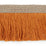 Schumacher Braided Linen Fringe Orange Trim Sample 76262