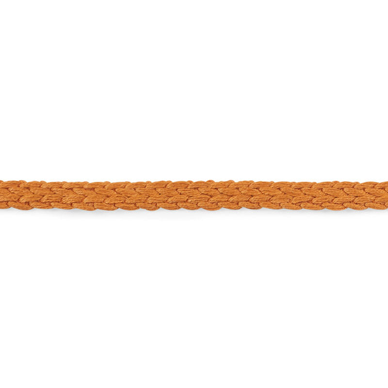 Schumacher Braided Linen Tape Narrow Orange Trim 76272