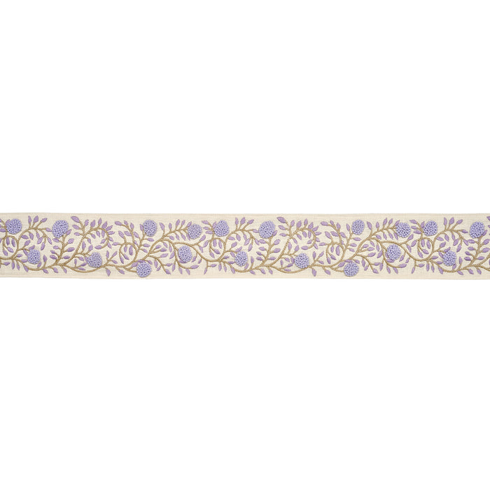 Schumacher Ashoka Tape Lilac & Cream Trim 76297