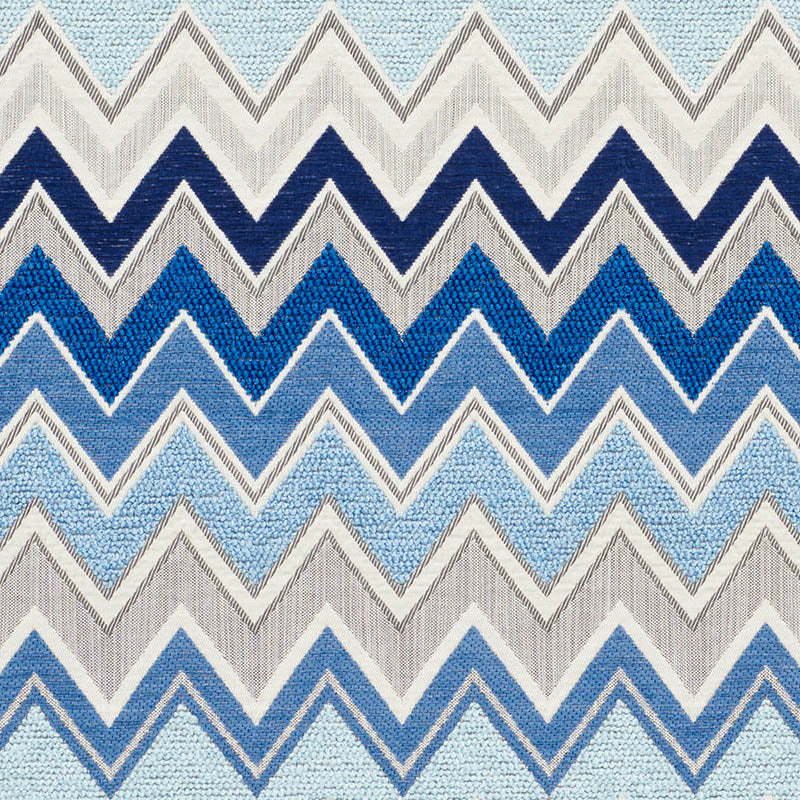 Schumacher Zenyatta Mondatta II Blue Fabric Sample 76300