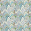 Schumacher Albizia Embroidery Blue & Green Fabric Sample 76311