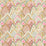 Schumacher Albizia Embroidery Pink & Leaf Fabric Sample 76312