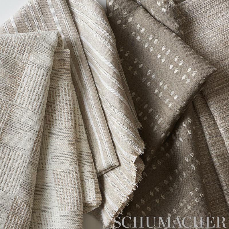 Schumacher Poplar Indoor/Outdoor Dove Fabric Sample 76351