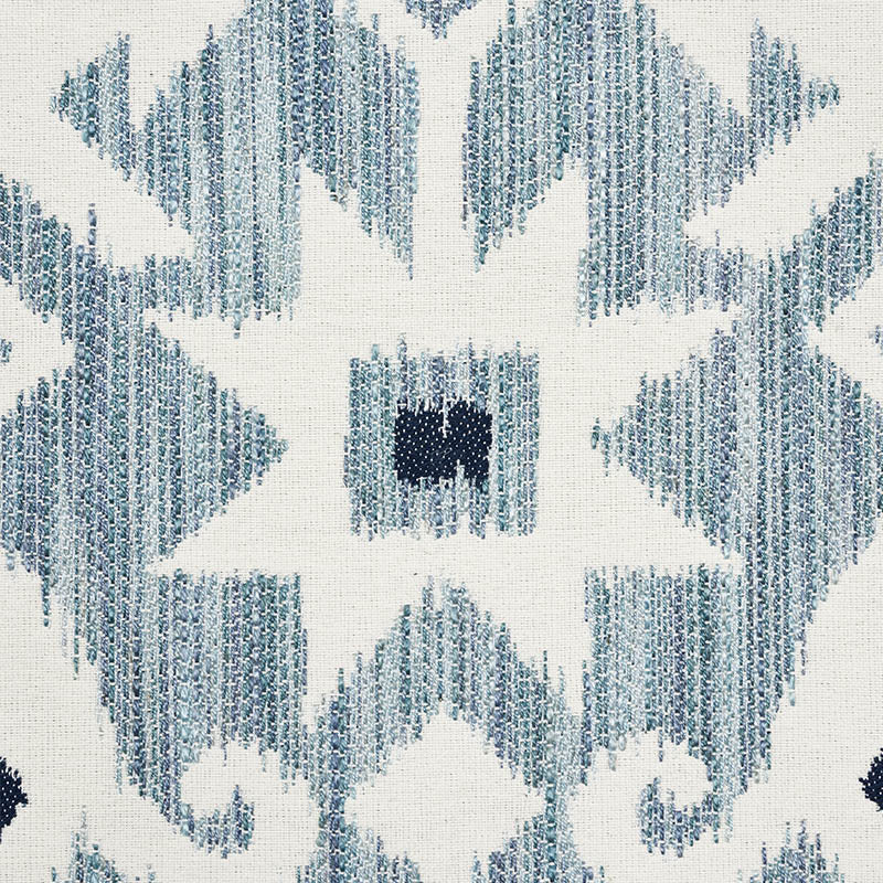 Schumacher Crusoe Ikat Sky Fabric Sample 76521