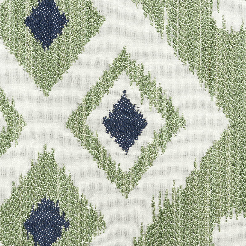 Schumacher Crusoe Ikat Green Fabric 76522