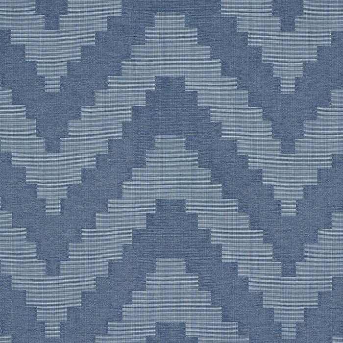 Schumacher Verne Indigo Fabric Sample 76532