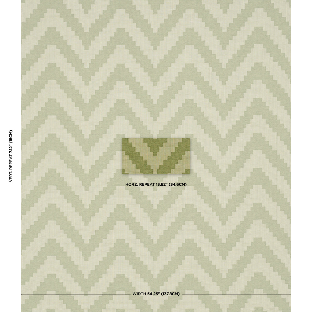 Schumacher Verne Green Fabric Sample 76533