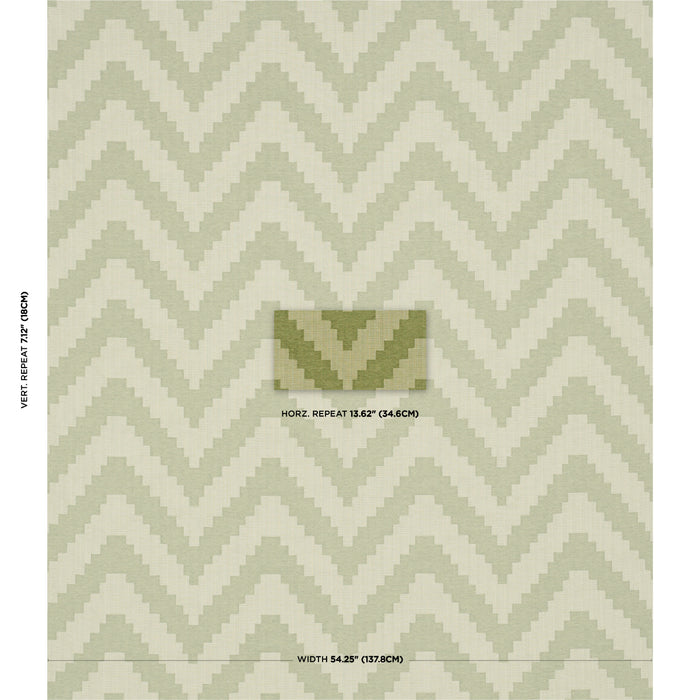 Schumacher Verne Green Fabric Sample 76533