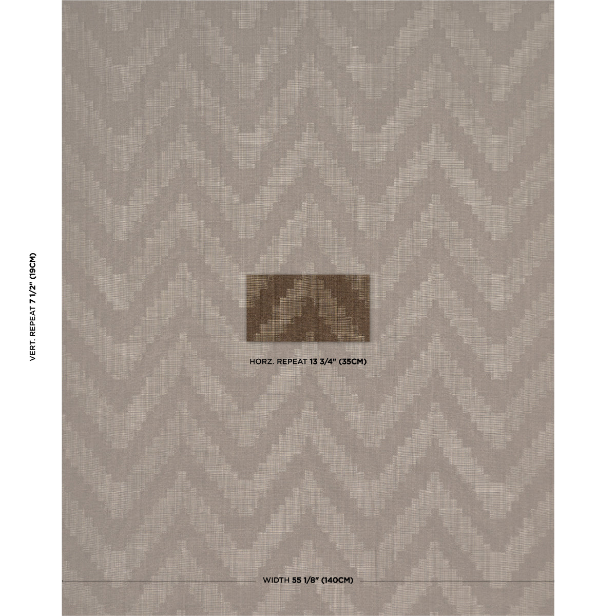 Schumacher Verne Chestnut Fabric Sample 76534