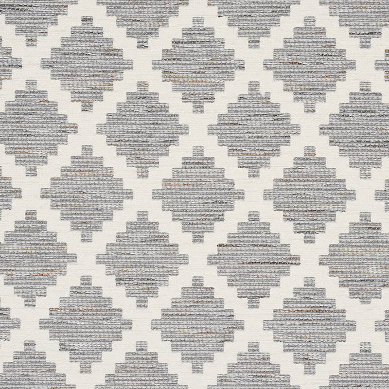 Schumacher Tibur Grey Fabric Sample 76542