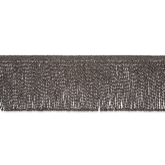 Schumacher Bernier Fringe Charcoal Trim Sample 76592