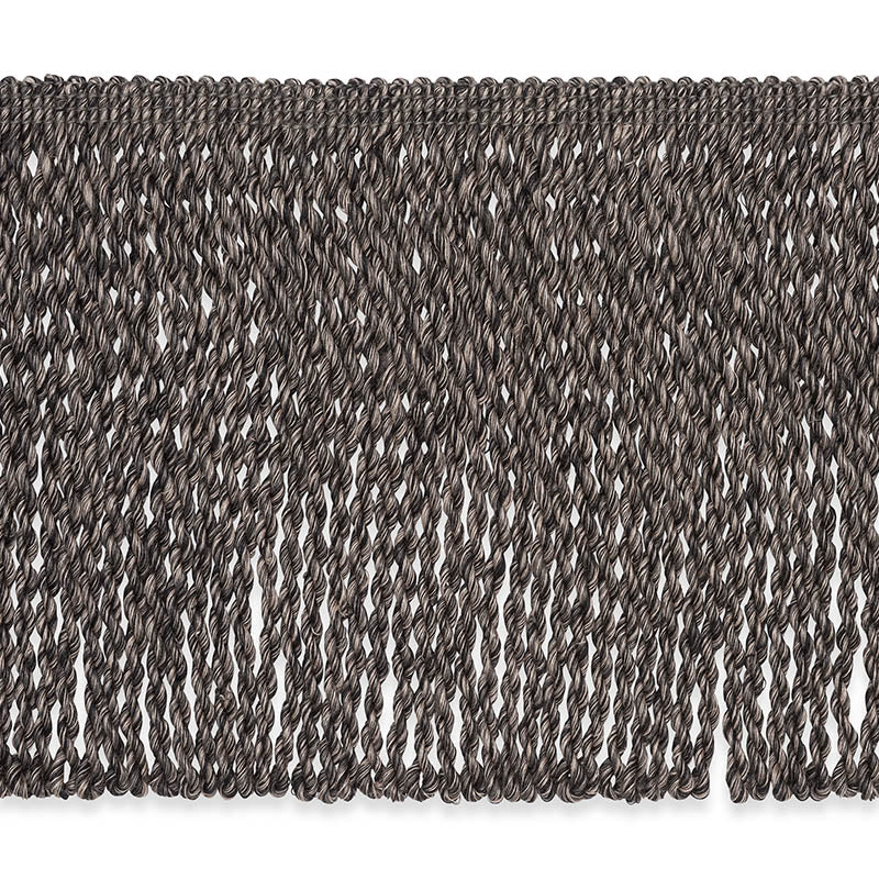 Schumacher Bernier Fringe Charcoal Trim Sample 76592