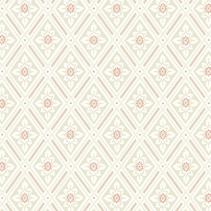 Schumacher Ester Natural Wallpaper 7660