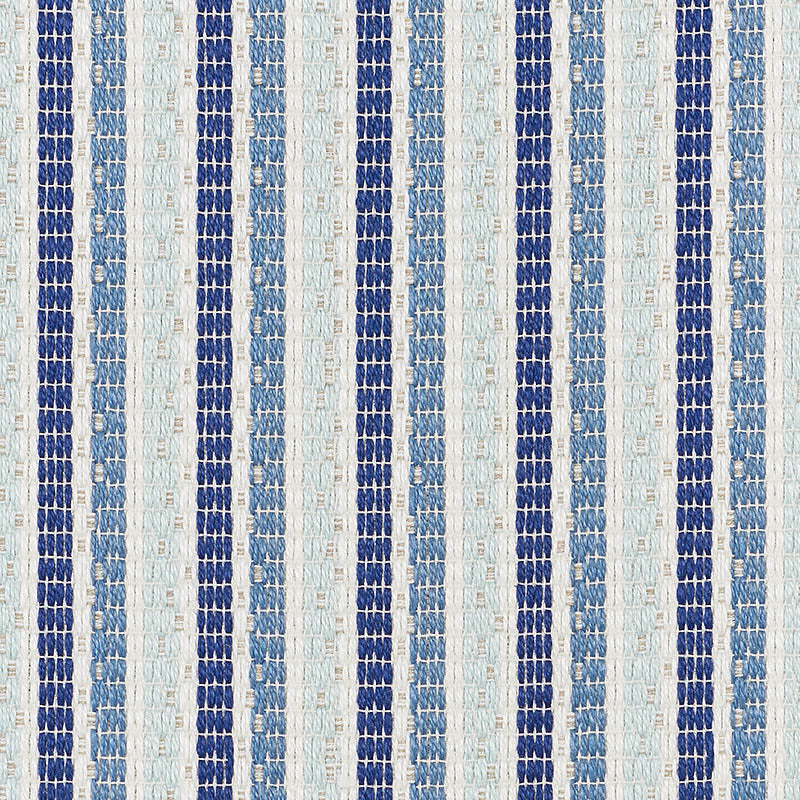 Schumacher Barbary Stripe Indoor/Outdoor Blue Fabric 76641