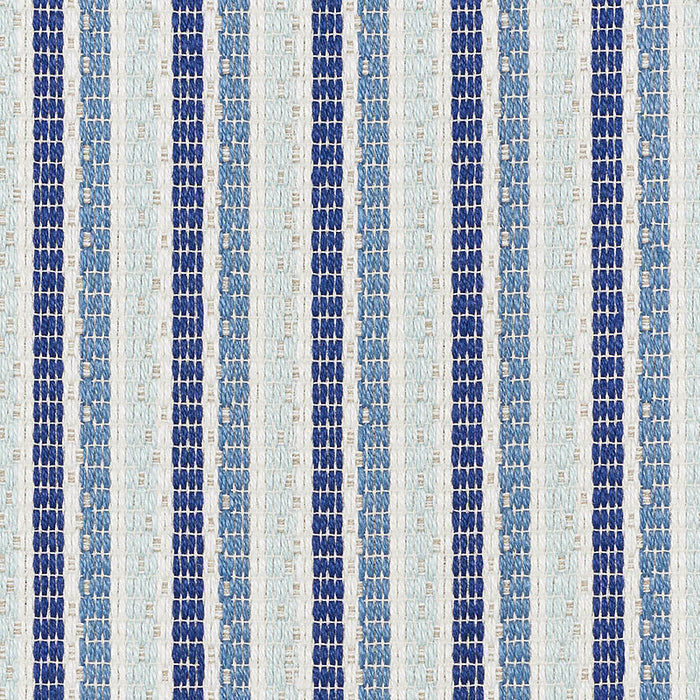 Schumacher Barbary Stripe Indoor/Outdoor Blue Fabric 76641