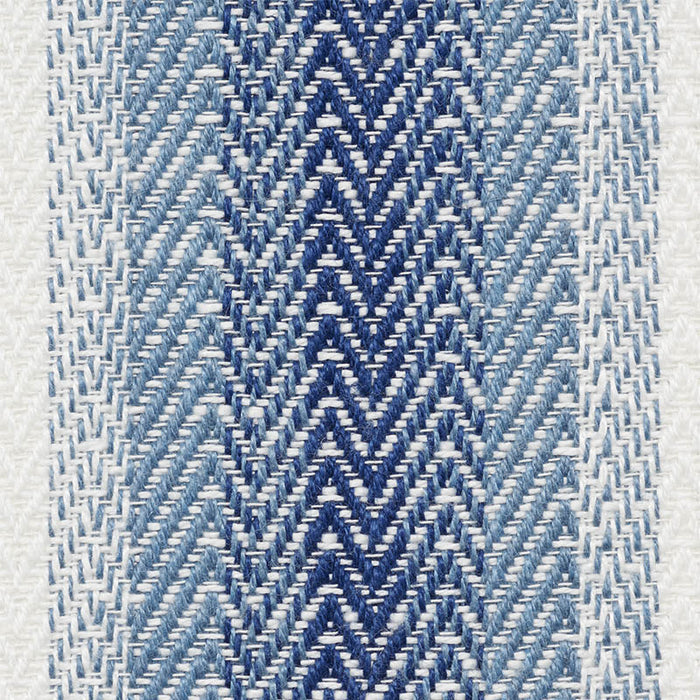 Schumacher Colada Stripe Indoor/Outdoor Blue Fabric Sample 76660