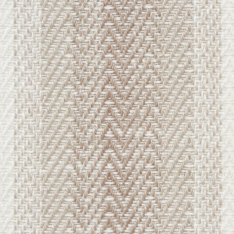 Schumacher Colada Stripe Indoor/Outdoor Natural Fabric Sample 76662