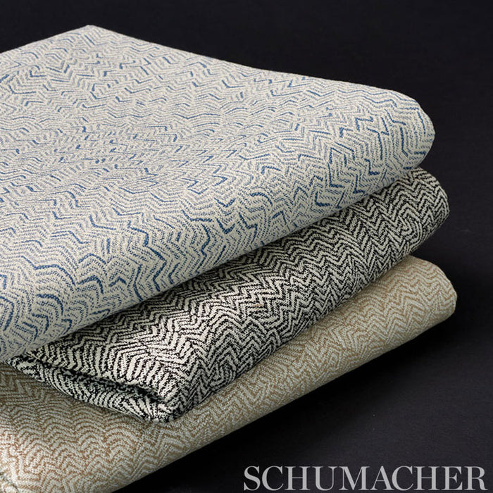 Schumacher Adagio Blue Fabric Sample 76720