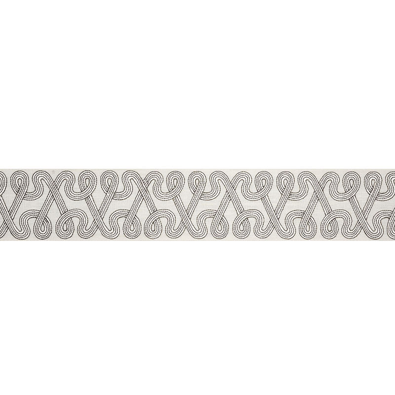 Schumacher Freeform Embroidered Tape Dove Trim 76730