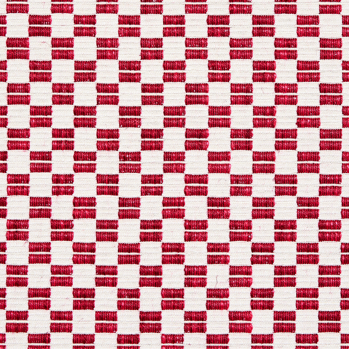 Schumacher Elkhart Crimson Fabric 76743