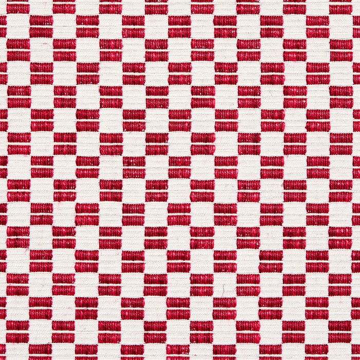 Schumacher Elkhart Crimson Fabric Sample 76743