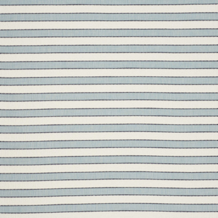 Schumacher Isolde Stripe Matelasse Sky Fabric 76750