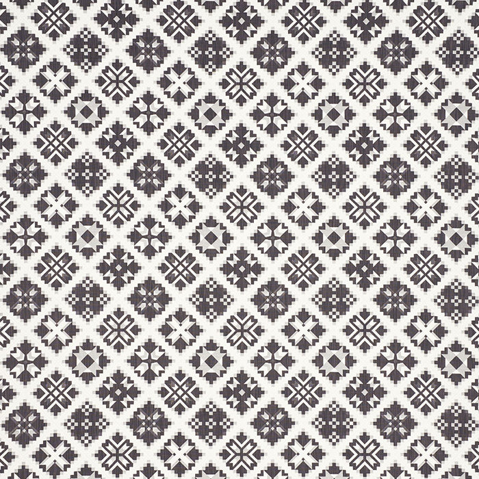 Schumacher Tristan Patchwork Charcoal Fabric 76761