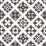 Schumacher Tristan Patchwork Charcoal Fabric Sample 76761