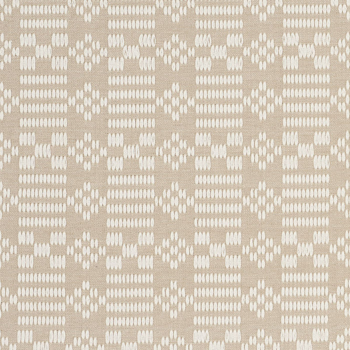 Schumacher Wilson Embroidery Sand Fabric 76792