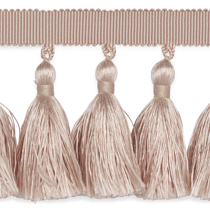 Schumacher Valentin Silk Tassel Blush Trim 76802