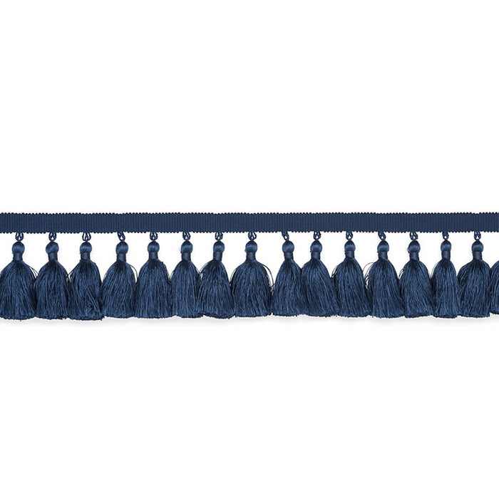 Schumacher Valentin Silk Tassel Navy Trim 76804