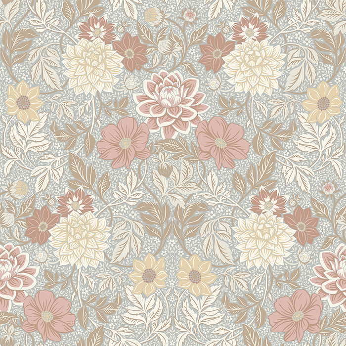 Schumacher Dahlia Garden Multi Wallpaper 7692