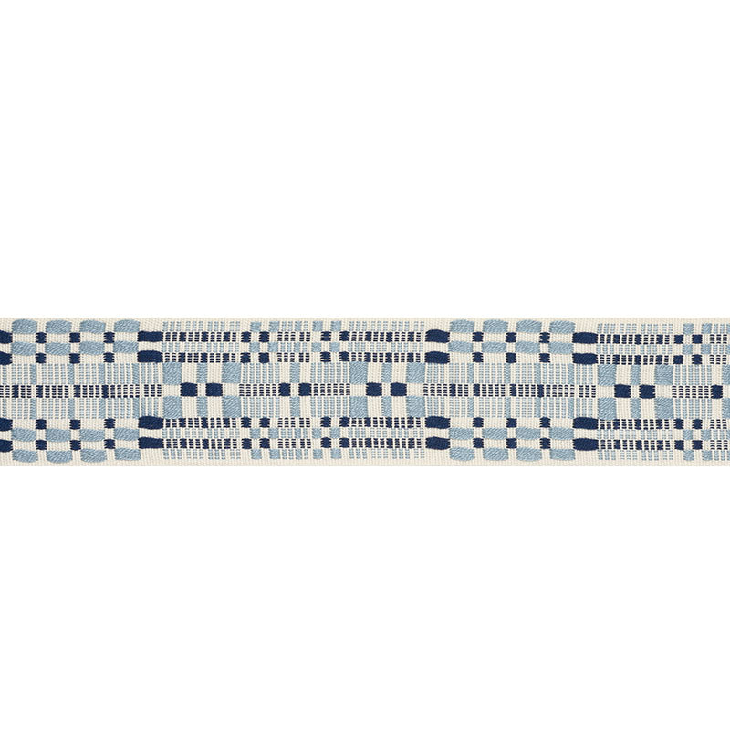 Schumacher Brimfield Tape Blues Trim 76950