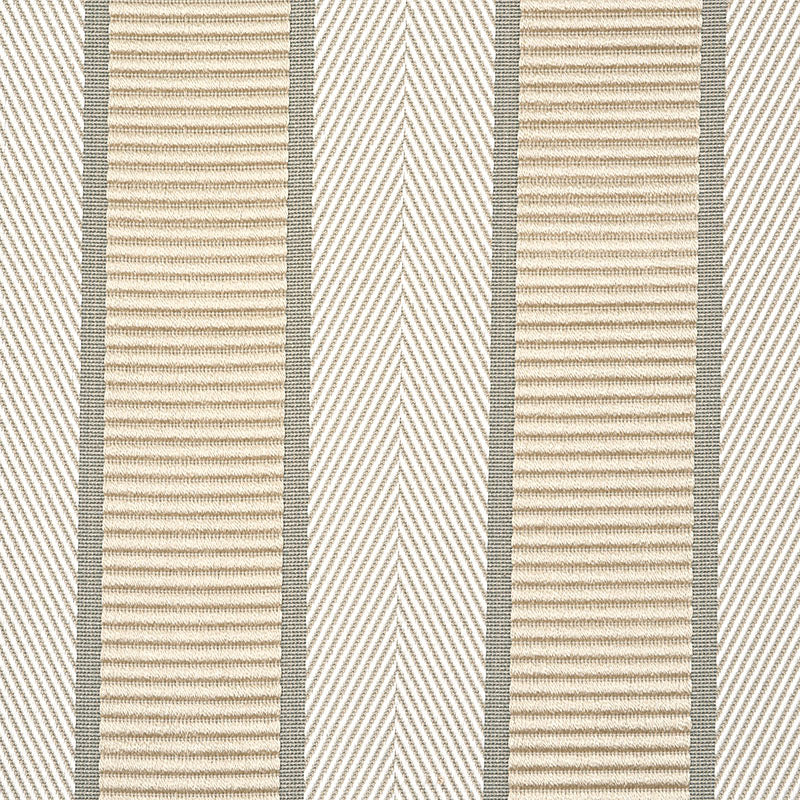 Schumacher Ribbon Stripe Champagne Fabric Sample 77101