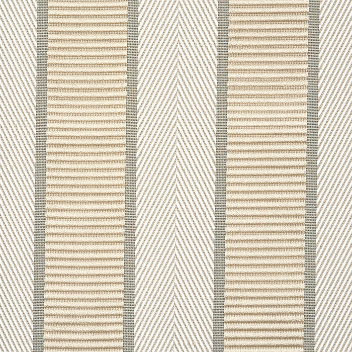 Schumacher Ribbon Stripe Champagne Fabric Sample 77101