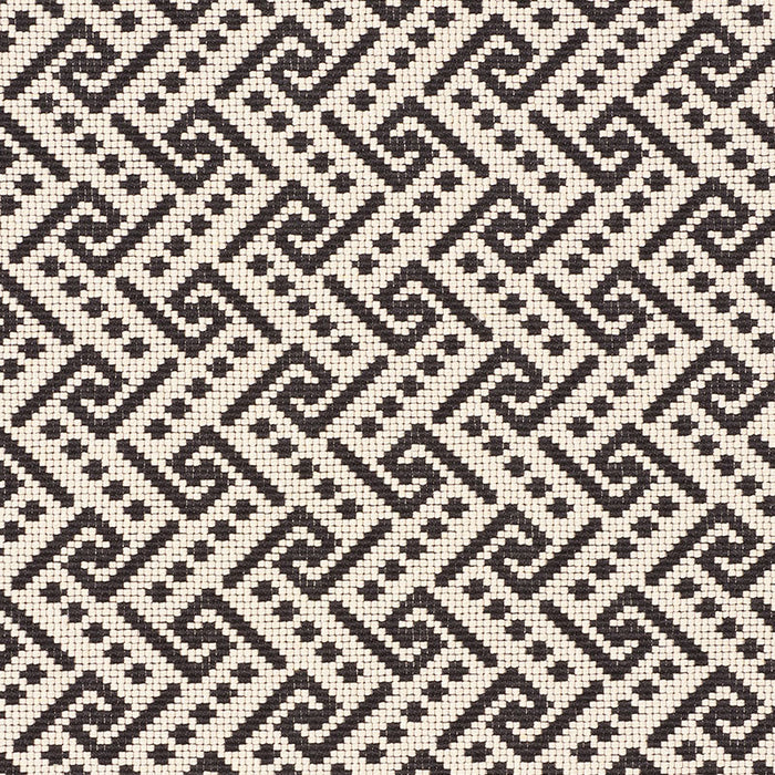 Schumacher Ionic Weave Black Fabric 77122