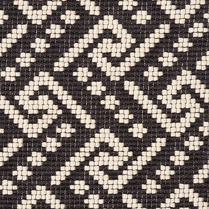 Schumacher Ionic Weave Black Fabric 77122