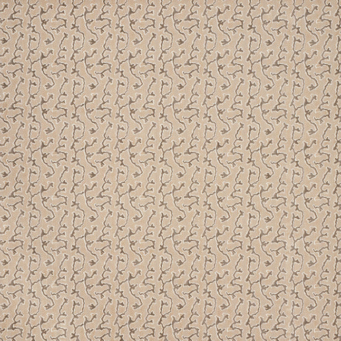 Schumacher Corail Velvet Champagne Fabric Sample 77132