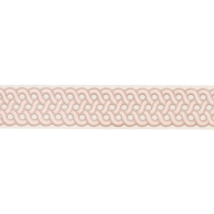 Schumacher Mandeville Tape Blush Trim Sample 77152