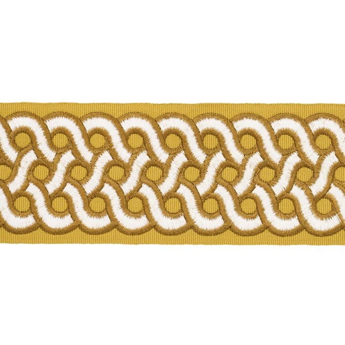 Schumacher Mandeville Tape Goldenrod Trim 77156