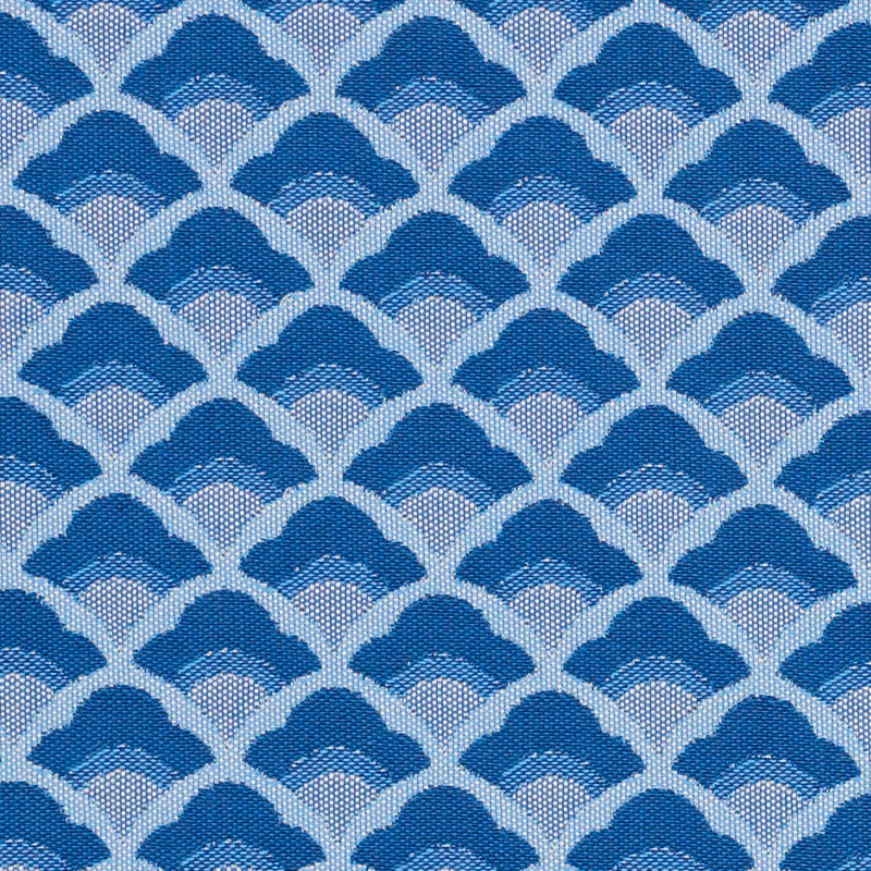 Schumacher Wilhelm Blue Fabric Sample 77180