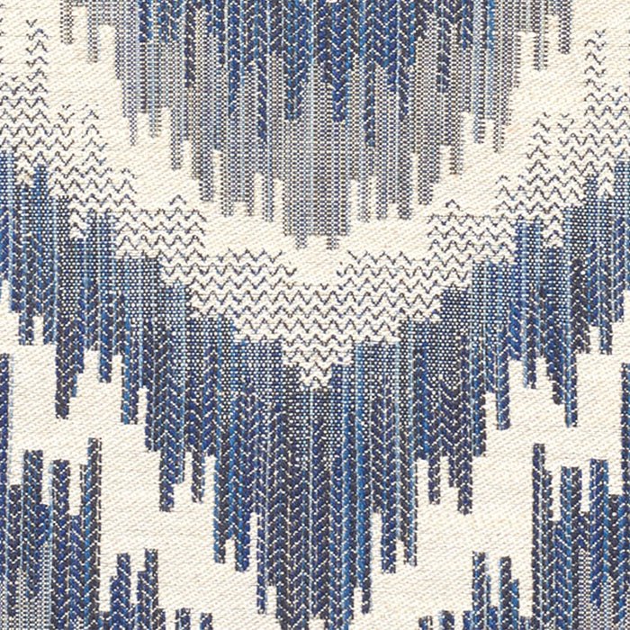 Schumacher Von Armin Blue Fabric Sample 77192