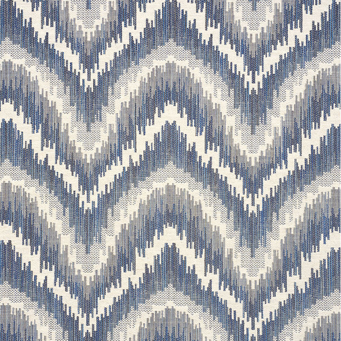 Schumacher Von Armin Blue Fabric 77192