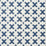 Schumacher Elias Blue & Ivory Fabric Sample 77200